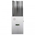 New portable 16-band 5G mobile phone jammer WiFi GPS UHF VHF RC all-in-one LCD screen signal jammer