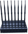 Adjustable desktop 8-band mobile phone 2G 3G 4G and WiFi signal jammer