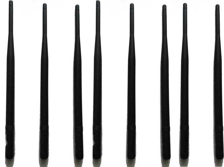 Cell phone jammer equipment , 8pcs Replacement Antennas for Signal Jammer