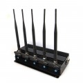 12W High Power 5 Antennas Desktop Mobile Phone and GPS Jammer