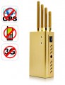 Golden Color Handheld Mobile Phone and GPSL1 Signal Jammer