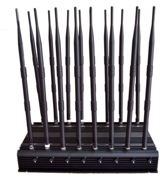 16 Antennas Adjustable High Power All Bands Signal jammer for Sales