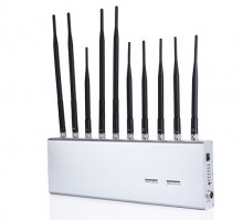 12W Powerful 10 Antennas GPS WiFi Bluetooth LoJack UHF VHF 3G 4G Phone Jammer