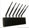 6 Antenna High Power Bluetooth GPS Mobile phone Jammer for Worldwide Using