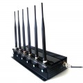 6 Antenna High Power Adjustable WiFi 3G 4G All Mobile Phone Signal Jammer