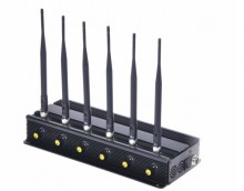 Adjustable Desktop Cellular Phone &WiFi Jammer with 6 Bands