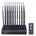 Adjustable Desktop 20 Antennas 5G Cell Phone Jammer WiFi GPS Lojack VHF UHF RC Signal Blocker