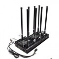 8 Bands High Power Cell Phone Signal Jammer 3G WIFI Blocker 130 Watt UAV Drone Signal Jammer up to 300m