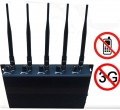 Adjustable High Power 5 Antenna 3G Mobile Phone Jammer