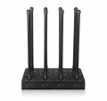 High Power 210W 8 Bands 2G/3G/4G Cell Phones WiFi GPS Signal jammer with 11 Cooling Fans Up to 150m