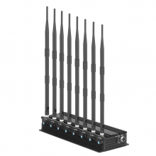 Adjustable 8 Antennas Desktop 5G Cell Phone Jammer 2G 3G 4G 5G Signal Blocker