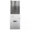 New portable 16-band 5G mobile phone jammer WiFi GPS UHF VHF RC all-in-one LCD screen signal jammer