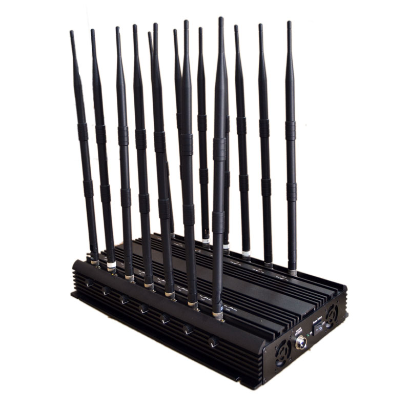 Powerful 14 Antennas Mobile Phone Signal Jammer& WiFi GPS &All Bands