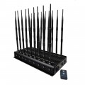 Newest Remote Controlled 18 Antennas High Power Cell phone Signal Jammer WiFi Lojack VHF UHF All GPS Bands Blocker